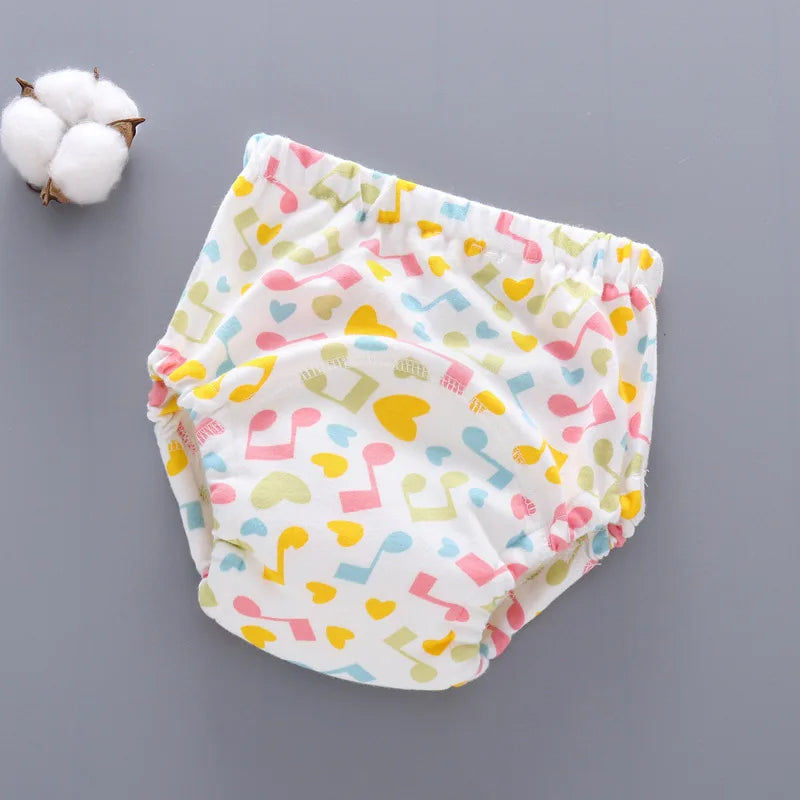Waterdichte katoenen luierbroek, unisex, met hoge absorptie voor dag & nacht.