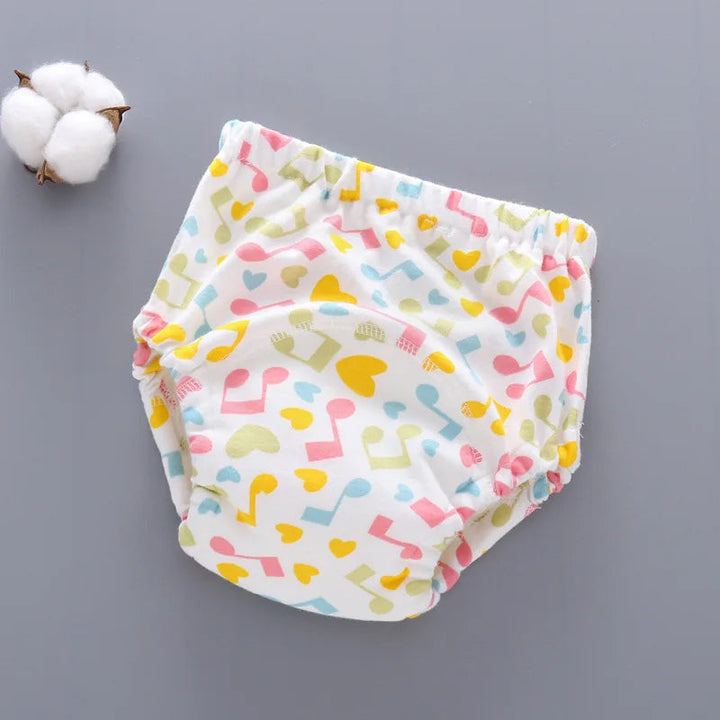 Waterdichte katoenen luierbroek, unisex, met hoge absorptie voor dag & nacht.