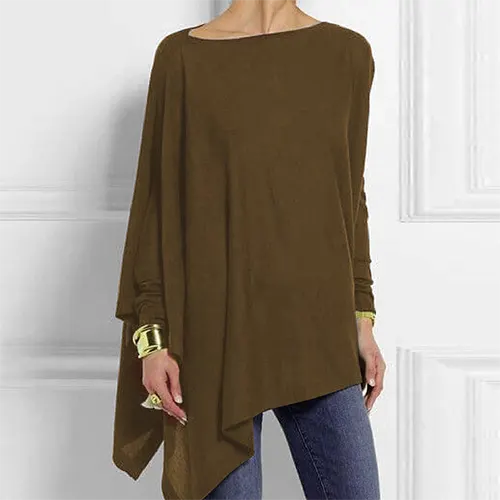 Veelzijdige damesblouse met lange mouwen; perfect voor een casual chic look of zakelijke gelegenheden.