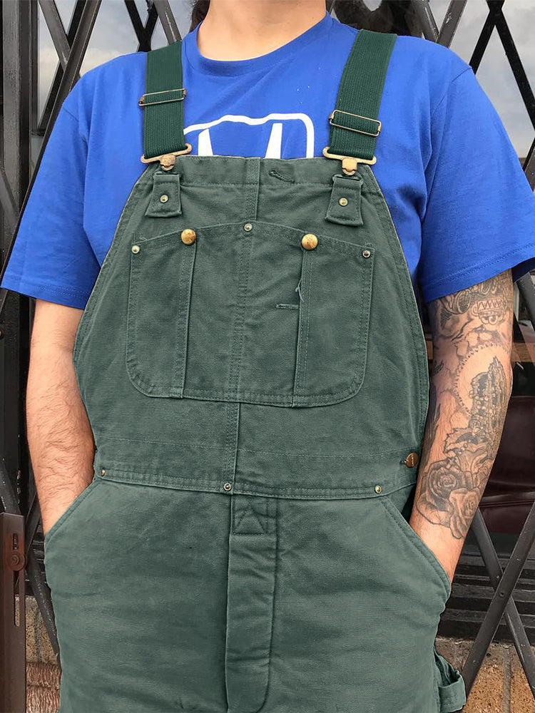 Ergonomische unisex canvas werkoveralls met focus op functionaliteit. Stevige stof, ideale werk outfit voor iedereen.
