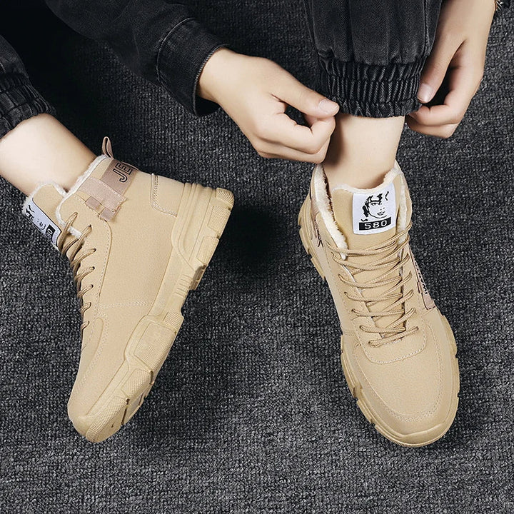 Ergonomische heren wintersneakers, bieden superieur comfort en warme voeten.