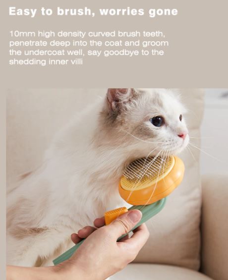Speciale kattenborstel anti-haar. Moeiteloze vachtverzorging die losse haren verwijdert en de vacht laat glanzen.
