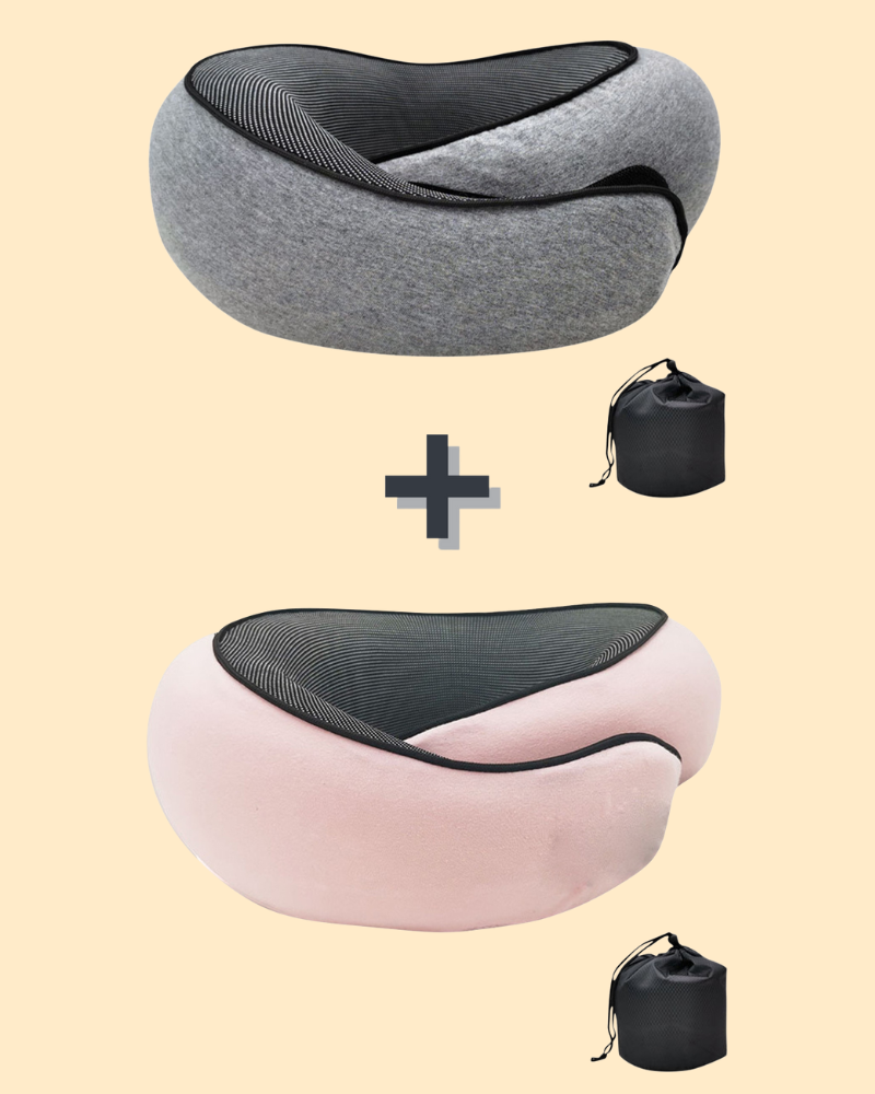 Ideaal cadeau: comfortabel ergonomisch nekkussen van traagschuim voor elke reiziger.