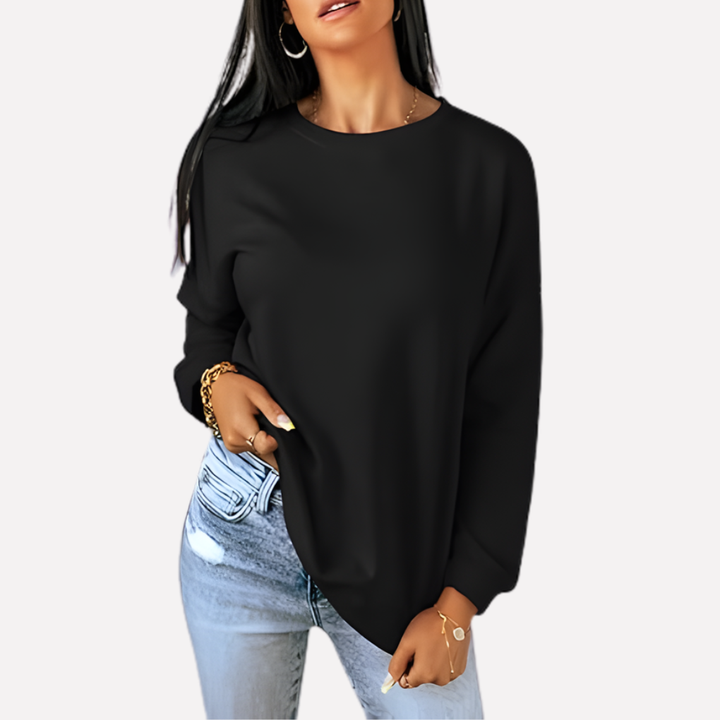 Modieuze dames sweatshirt met relaxte pasvorm, veelzijdig voor elke dag.