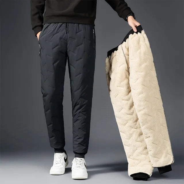 Warme winter joggingbroek heren, Hannes Fit chillbroek voor koude dagen.