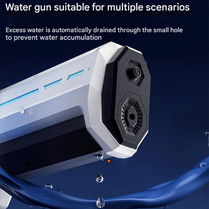 Automatisch waterpistool, ideaal speelgoed voor kinderen. Met een grote 1L tank en 10m spuitbereik.