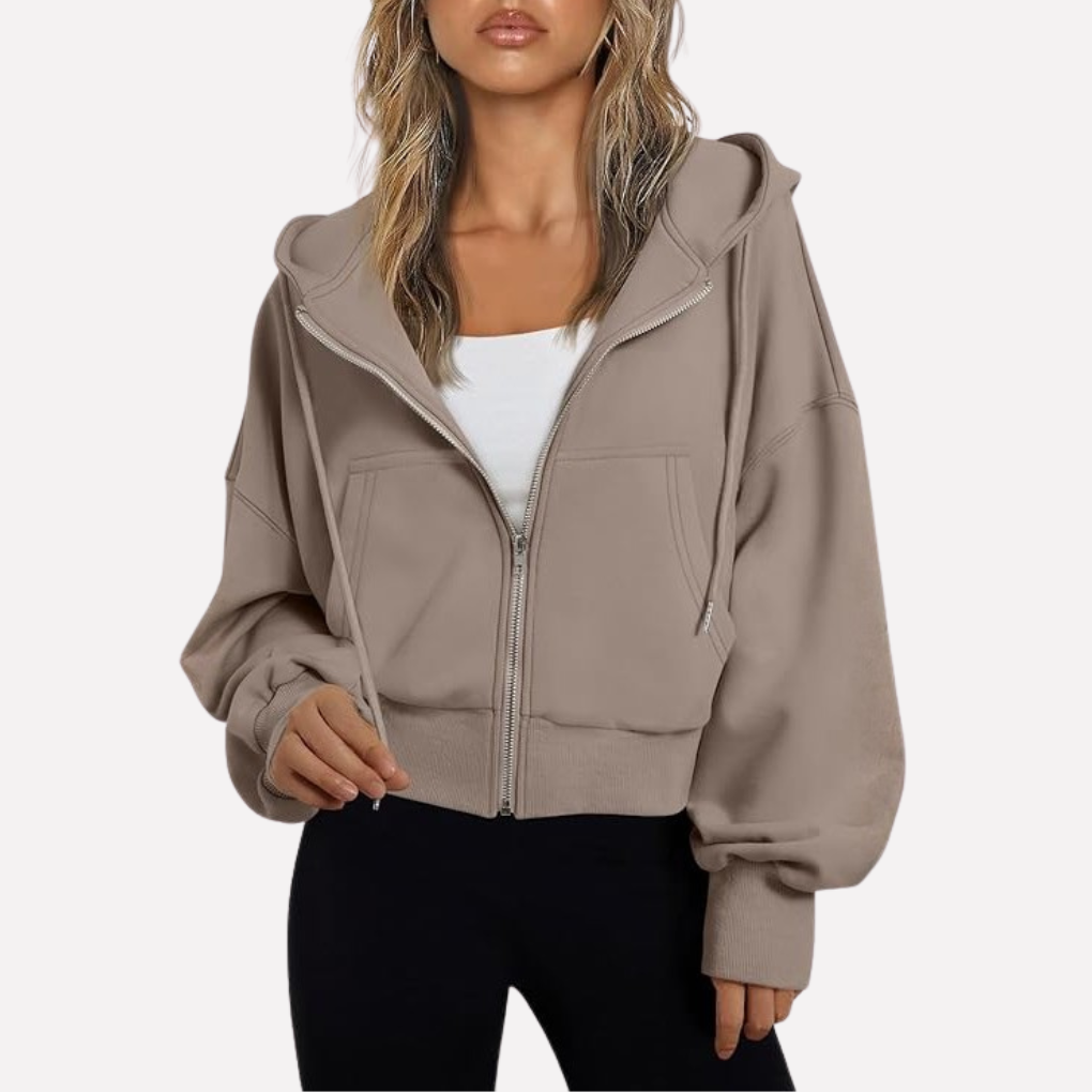 Graphic dames sweatshirt met relaxte pasvorm, comfortabel en trendy voor elke dagelijkse outfit.