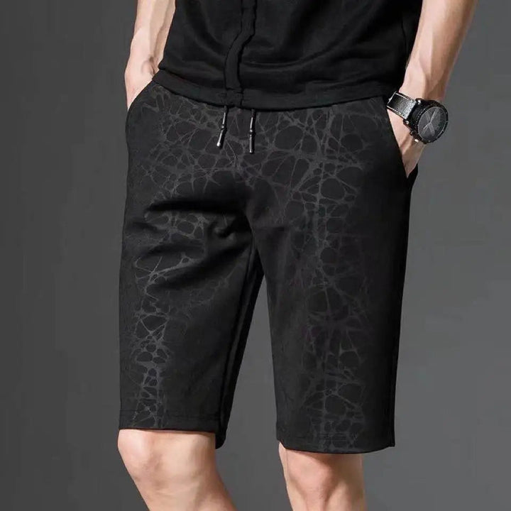 Veelzijdige mannen sportshort, geschikt als fitness short, casual short of comfortabele zomershort. Herenkleding.