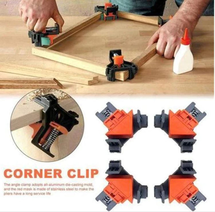 DIY hoekklemmen set voor klussen; onmisbaar handgereedschap voor beginners en professionals bij nauwkeurige hoekverbindingen.
