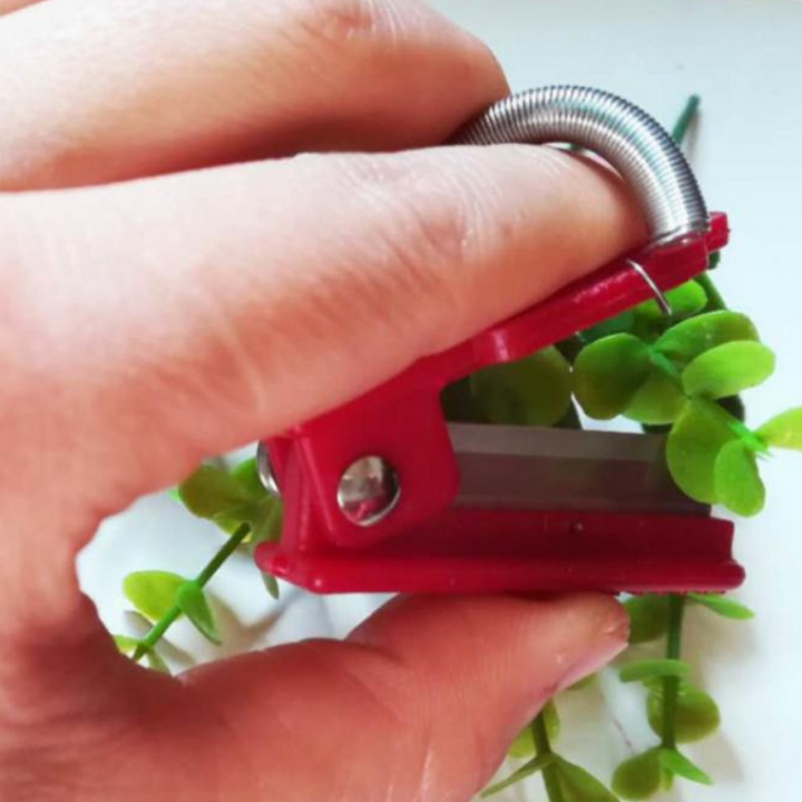 Duurzame groenteoogster en fruitplukker van RVS. Essentieel handgereedschap voor efficiënt tuinieren.