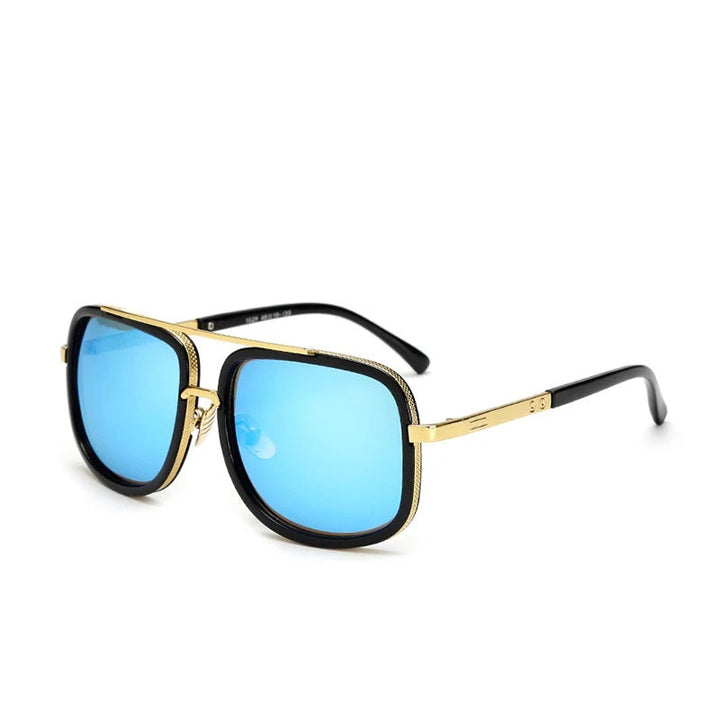 Trendy unisex zonnebril met retro vierkant design, perfect als stijlvol mode accessoire.