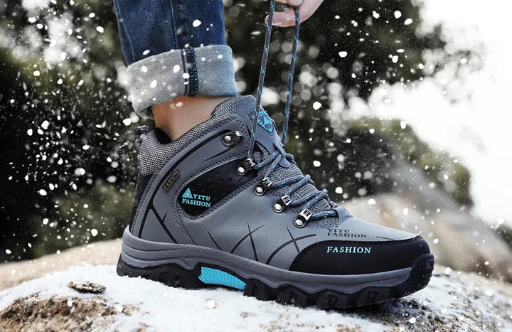 Warme herenschoenen met waterdichte technologie, perfect voor winterwandelingen.