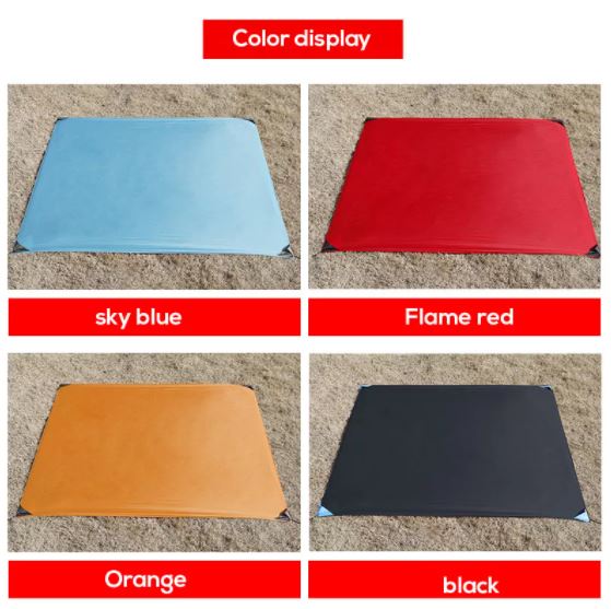 Veelzijdig opvouwbaar kleed: compacte campingmat, waterdicht picknickkleed en strandmat.