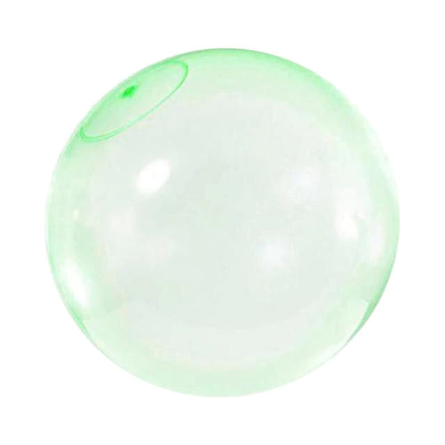 Close-up van de stevige, scheurbestendige TPR bubble bal, ontworpen voor duurzaam speelplezier.