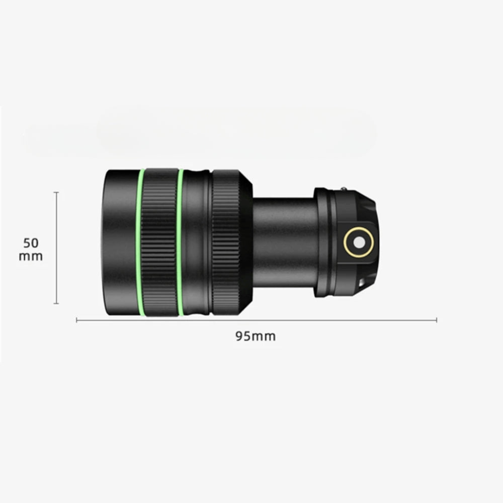 Sterke hoofdlamp 10.000 lumen met verstelbare straal, perfect voor wandelen, kamperen en vissen.