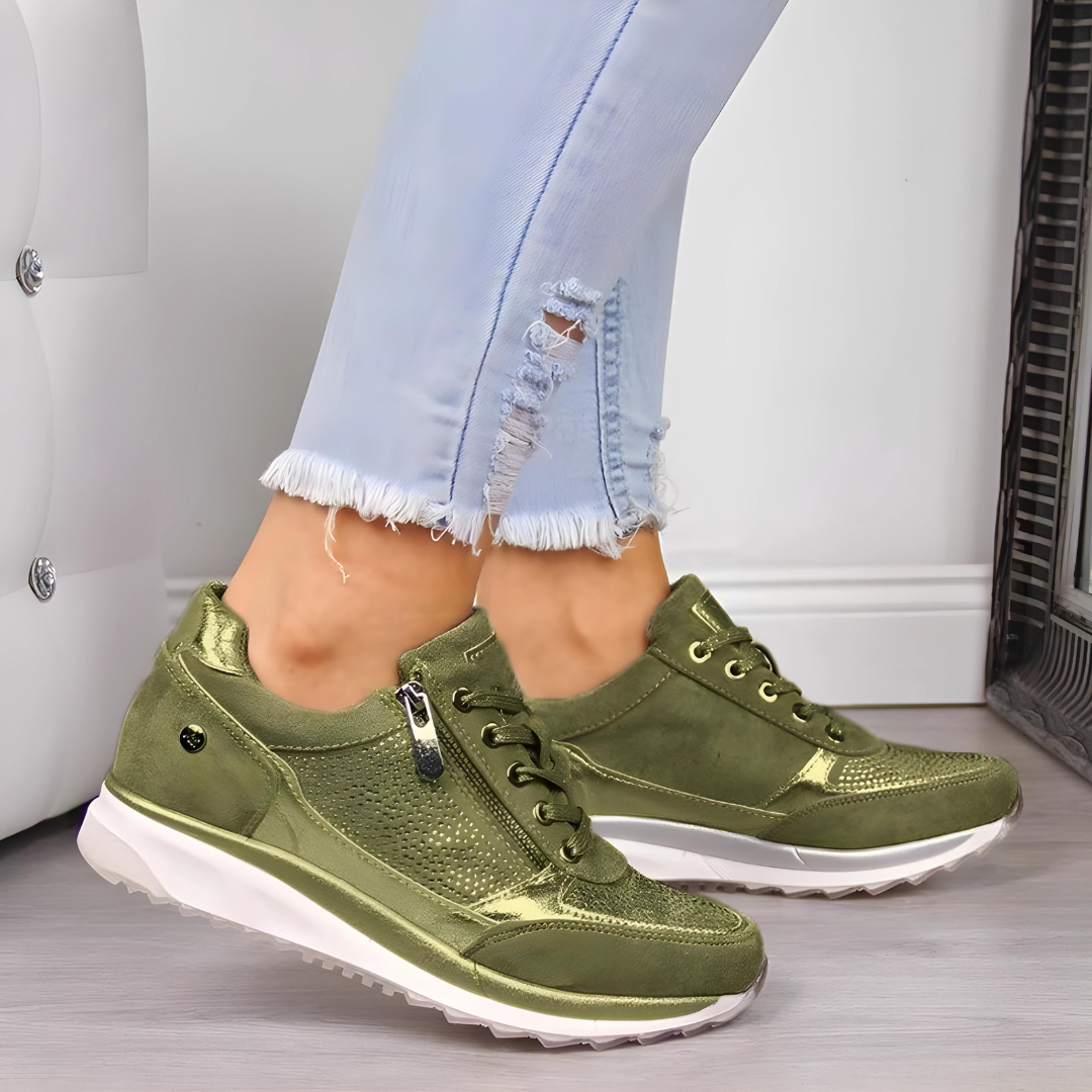 Stijlvolle dames orthopedische wandelschoenen, bieden optimale ondersteuning en comfort voor dagelijks gebruik.