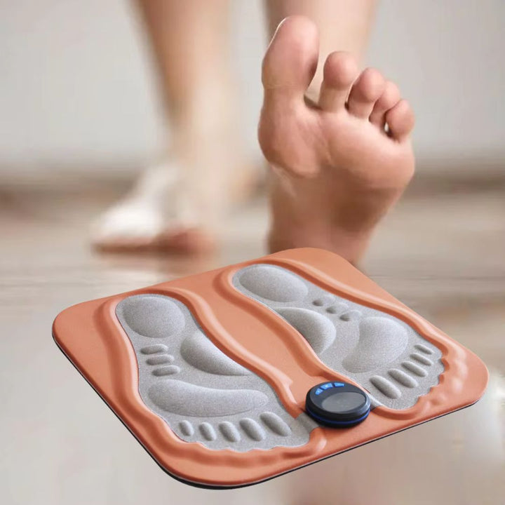 Zijaanzicht van de NeuroFlow 3D voetstimulator, bevordert wellness en helpt bij zenuwpijn.