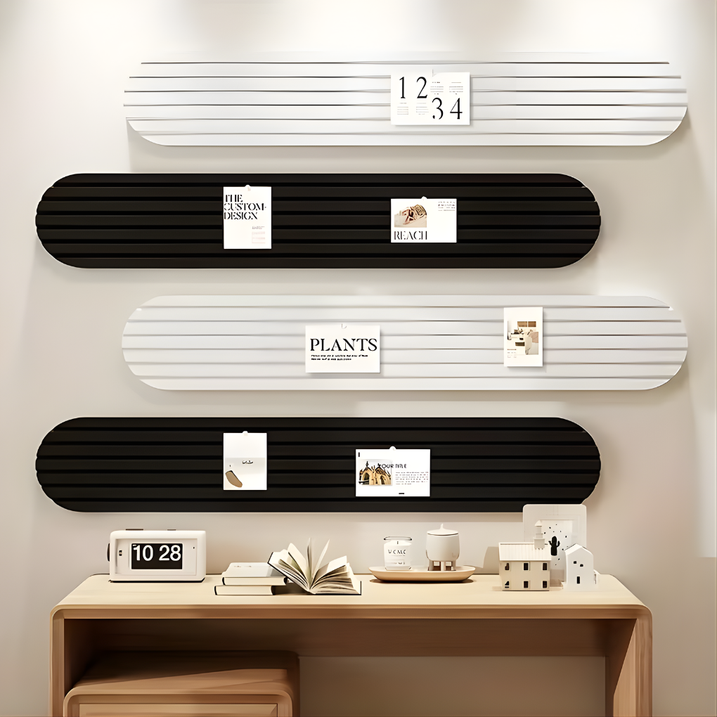 Decoratieve modulaire vilt wandpanelen in verschillende kleuren voor een persoonlijke, creatieve wanddecoratie in huis.