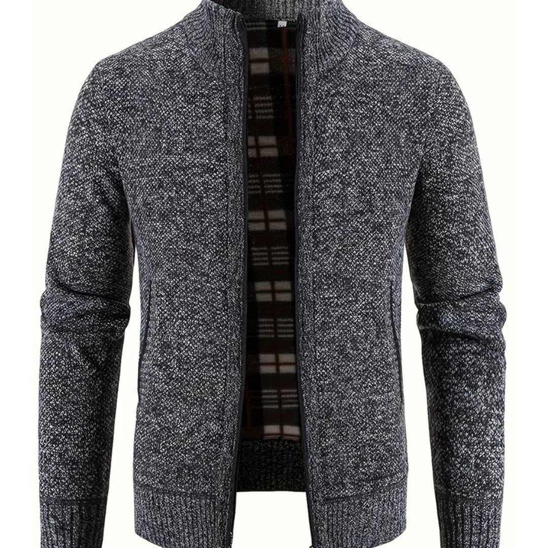 Zacht gebreid herenvest, comfortabele herenmode voor zowel casual als geklede gelegenheden.