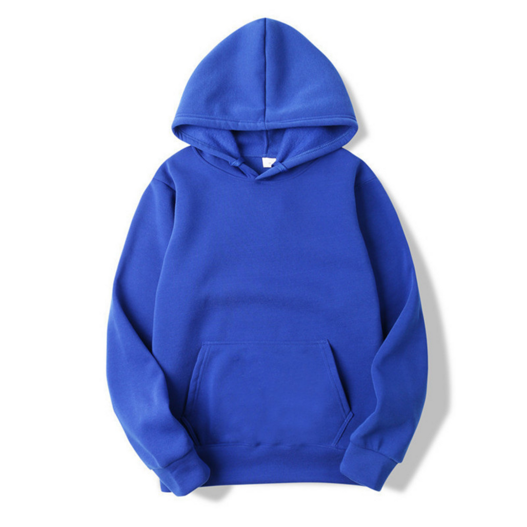 Collectie effen herenhoodies in diverse kleuren, comfortabele truien voor elke gelegenheid.