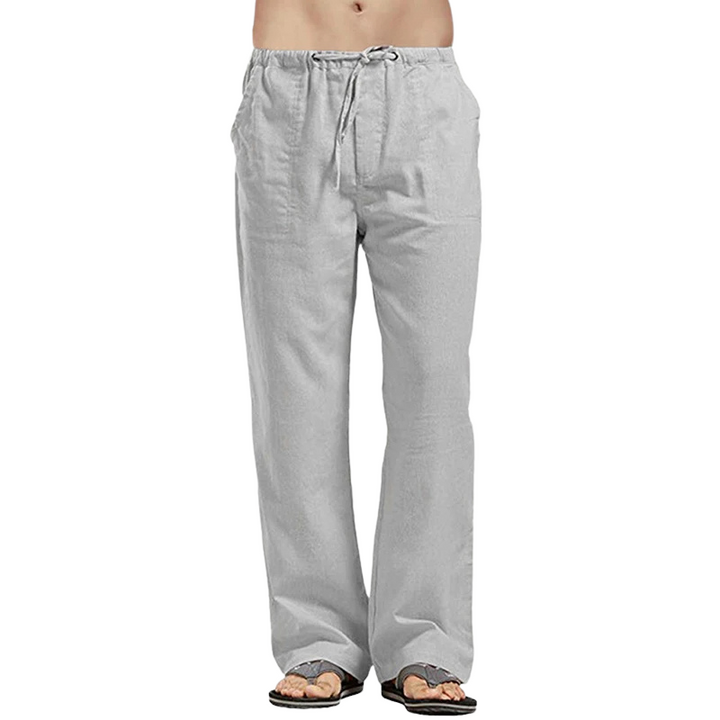 Heren oversized zomerbroek, luchtig en comfortabel met trekkoord. Perfect voor een relaxte casual strand- of vakantielook.