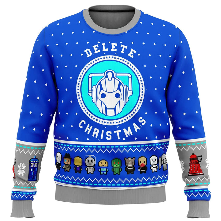 Warme unisex TARDIS kersttrui voor Doctor Who fans. Ideale wintermode en science fiction kleding voor Whovians.
