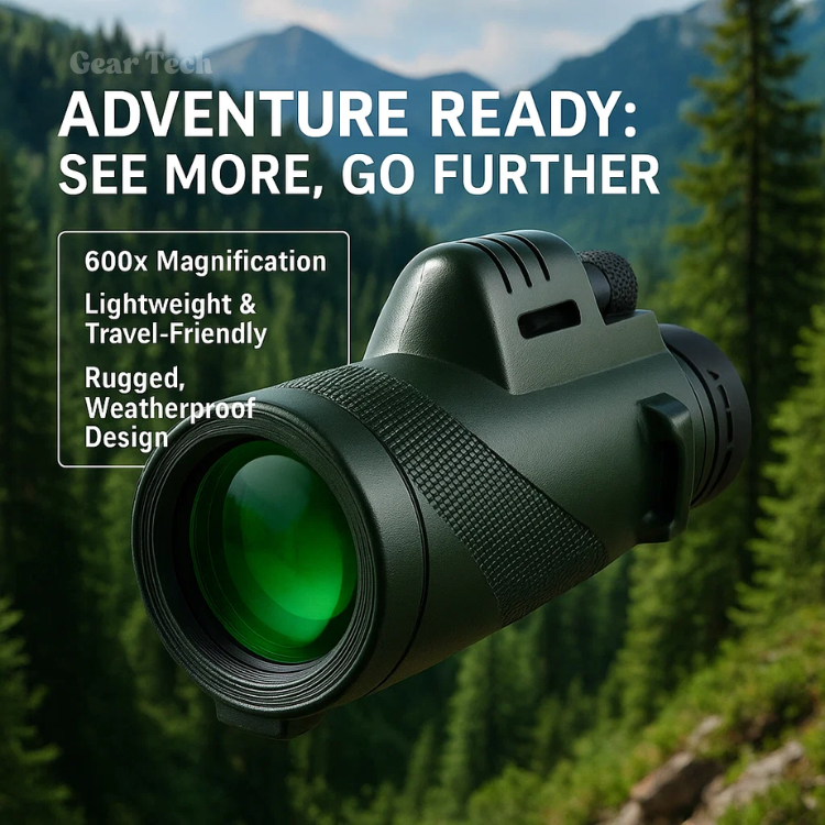 Professionele 600x zoom monoculair, weerbestendig en compact voor de outdoor fotograaf.