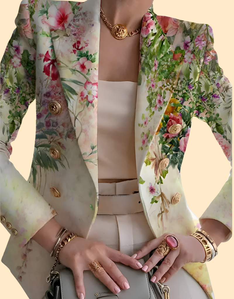 Casual damesblazer, zowel elegant als comfortabel. Een veelzijdig kledingstuk voor herfst, winter en voorjaar.