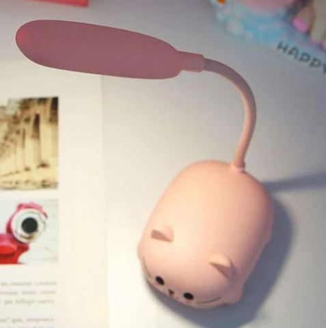 Uniek cadeau: verstelbaar katten nachtlampje. LED lampje met zacht licht, ideaal voor kinderkamer of als sfeerverlichting.