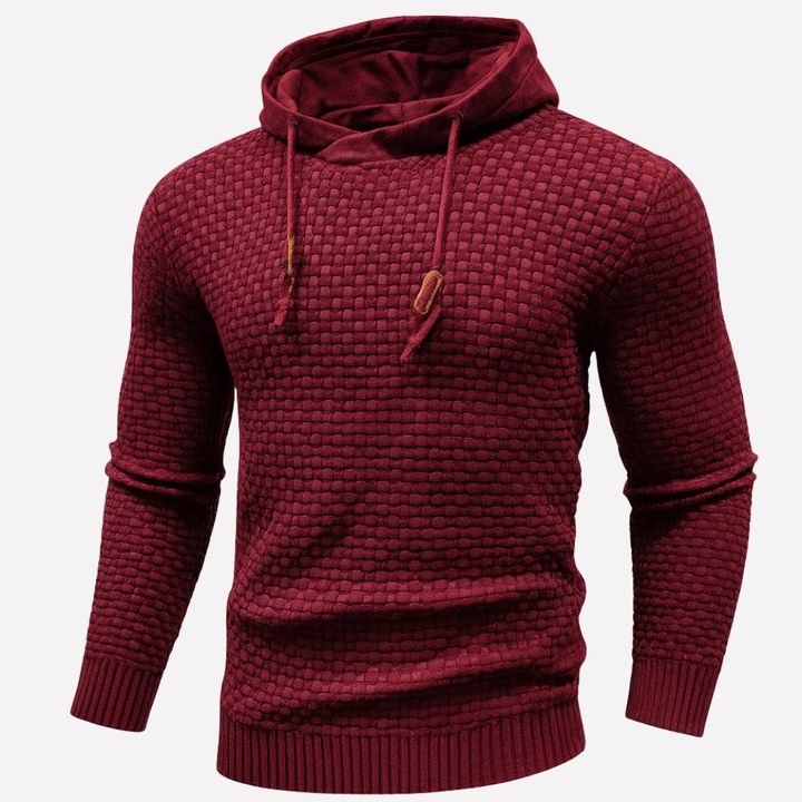 Actieve man in comfortabele heren hoodie pullover, veelzijdig en modieus voor zowel binnen als buiten.