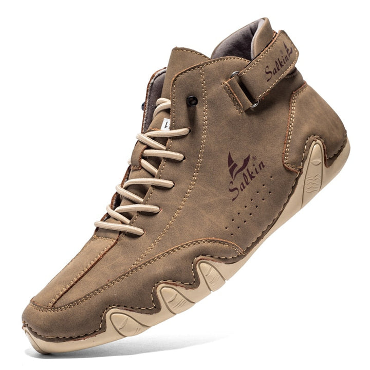 Detail van de extra ondersteuning in de Ethan orthopedische schoenen, speciaal voor pijnverlichting en houding.