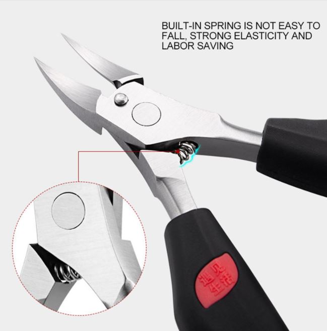 Precisie nagelknipper voor professionele pedicure. Geschikt voor dikke en ingegroeide teennagels, hoogwaardig rvs.