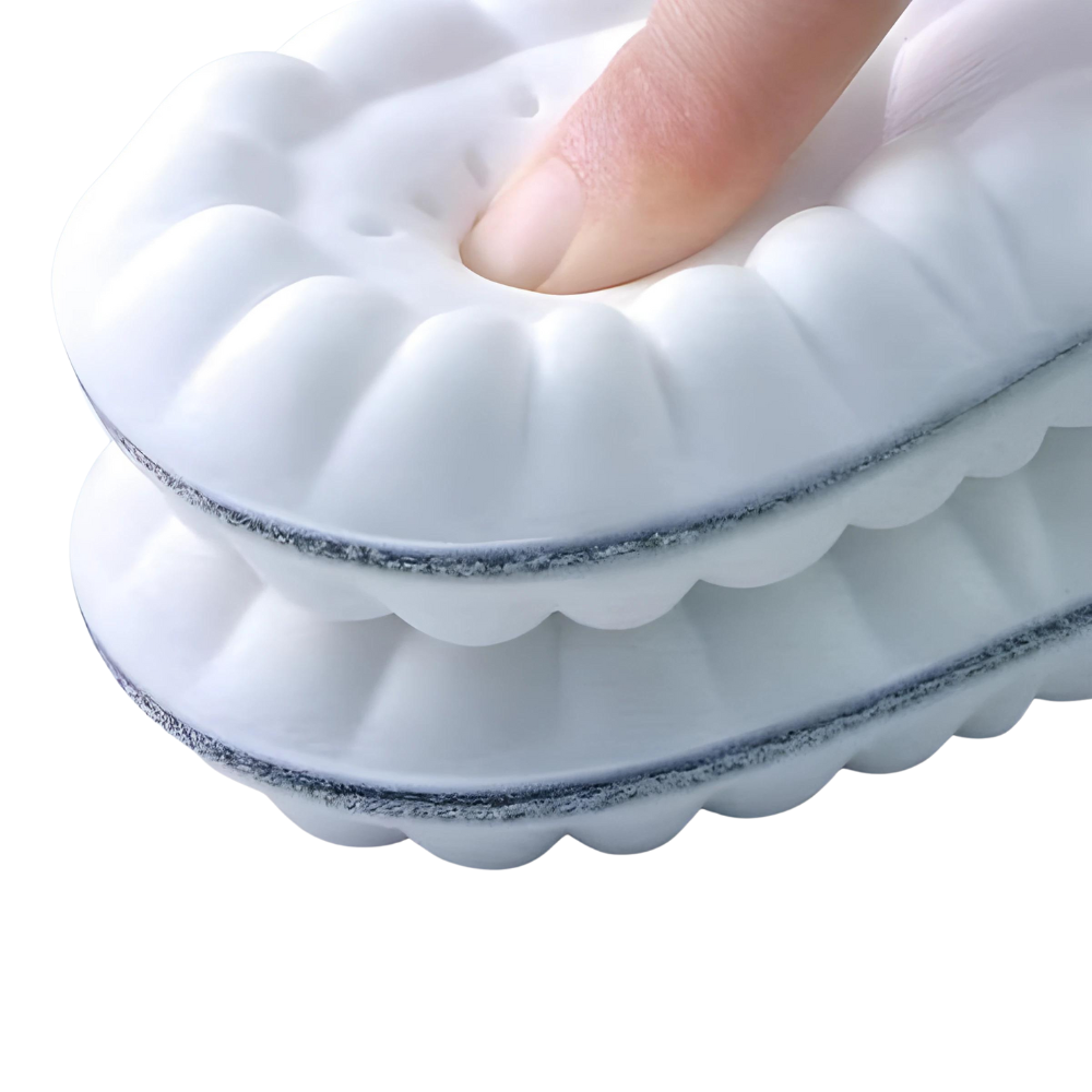 Ademende FlexiStride inlegzolen, essentieel voor hardlopers; bieden langdurig comfort en frisse voeten bij elke training.