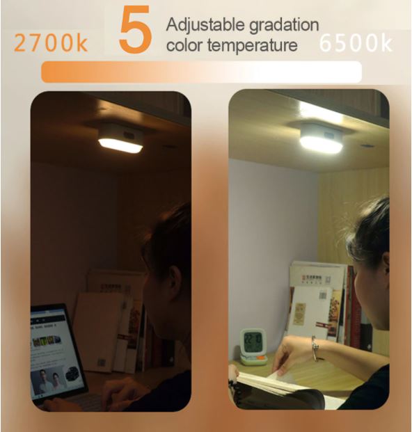 Slimme LED kastverlichting met bewegingssensor, ideaal voor keuken, kledingkast of gang. Eenvoudig magnetisch te plaatsen.