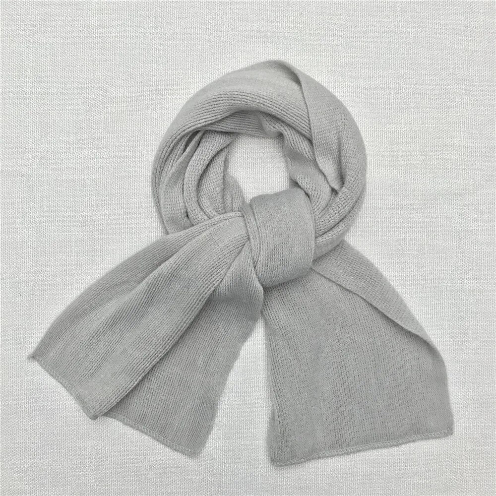 Zachte en luxe dikke kasjmier gebreide sjaal, unisex design voor ultieme warmte.
