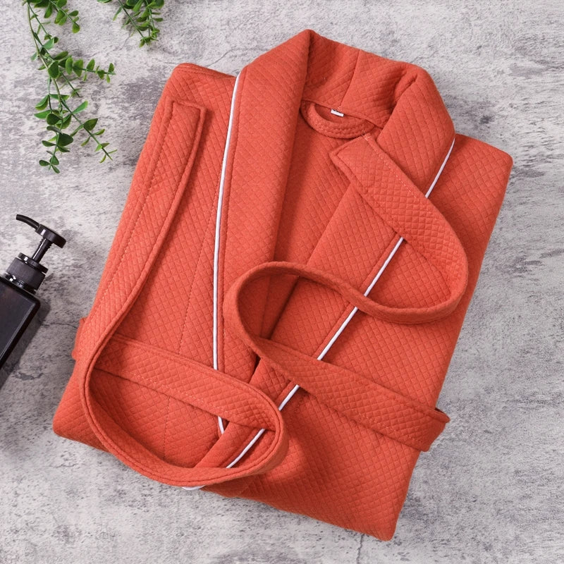 Heren ochtendjas voor een relaxte start van de dag; geniet van ultiem comfort en luxe.