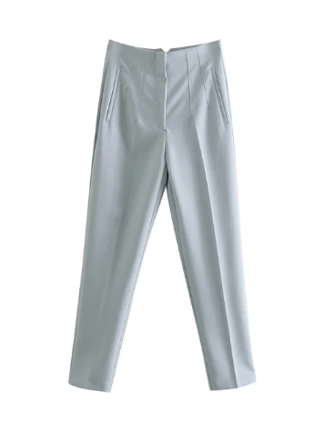 Stijlvolle dames pantalon, perfect voor lente/zomer, combineert elegantie met comfort.