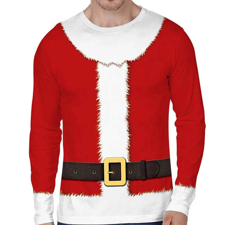 Gezellige heren wintertrui met een fout kerstdesign, essentieel voor elke kerstoutfit.