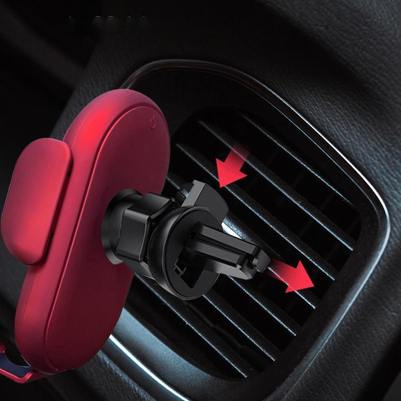 Voltix universele autohouder met draadloze oplader. Eenvoudige montage op dashboard of ventilatierooster.