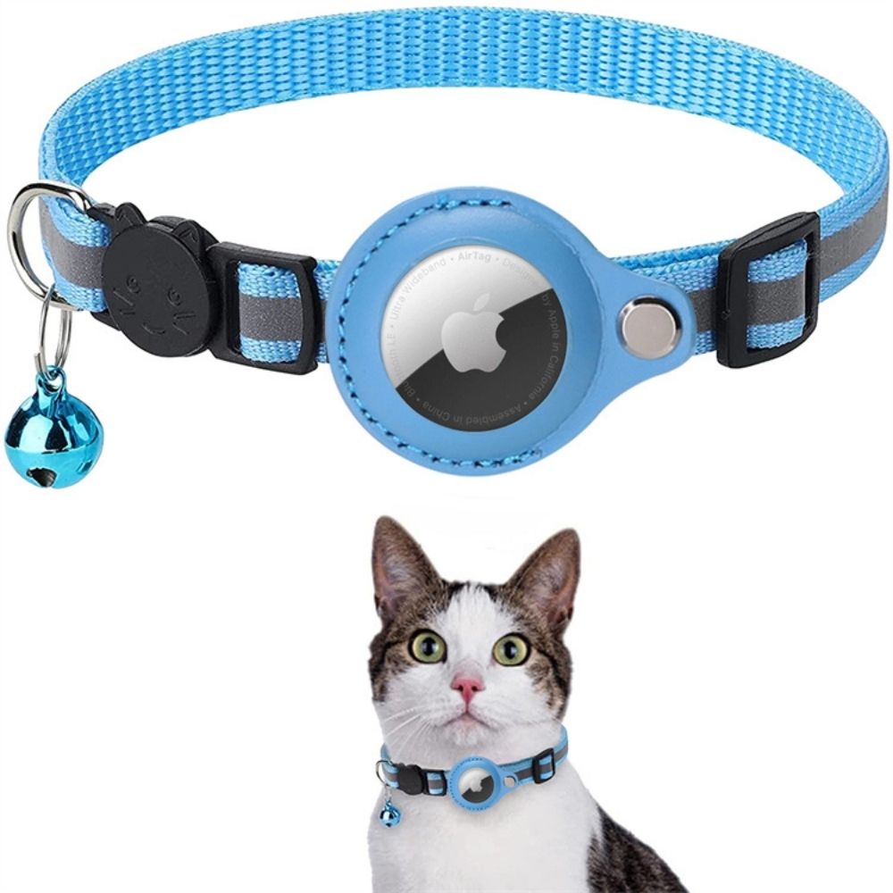 Complete Milo kattenhalsband: veilig, reflecterend, belletje en tracker-klaar.