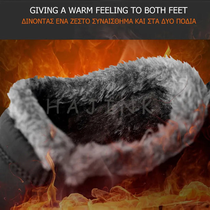 Robuuste heren winterschoenen, waterdichte slip-ons die warmte en comfort bieden in de kou.