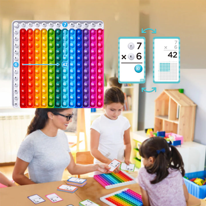 Complete set interactieve rekenflitskaarten voor kinderen. Ontwikkelt concentratie, motoriek en wiskundig inzicht.
