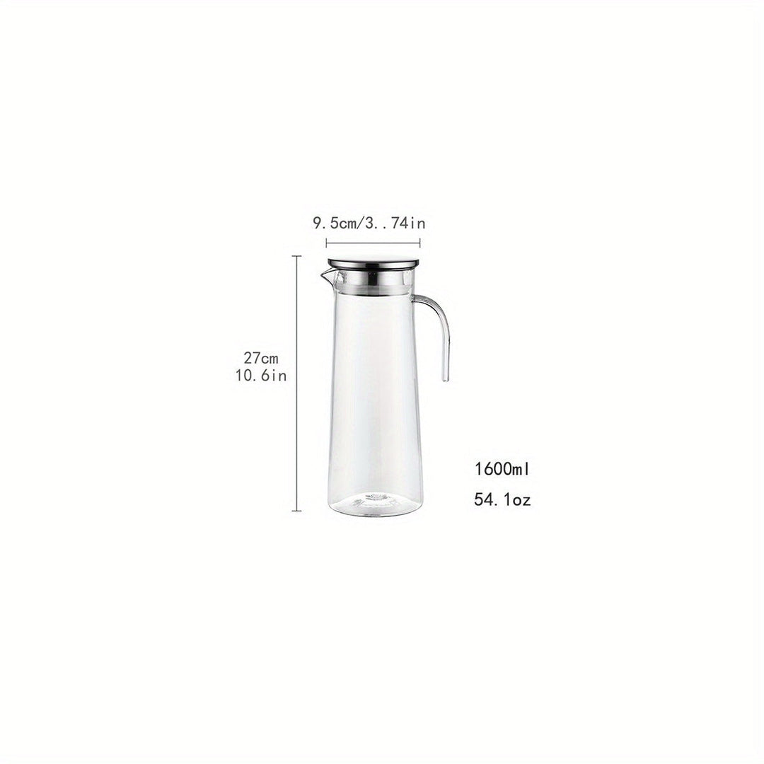 Moderne acryl schenkkan met deksel voor dagelijks gebruik in de keuken, geschikt voor water, sap en frisdrank.