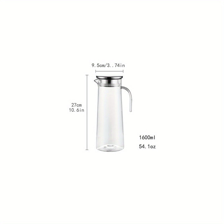 Moderne acryl schenkkan met deksel voor dagelijks gebruik in de keuken, geschikt voor water, sap en frisdrank.