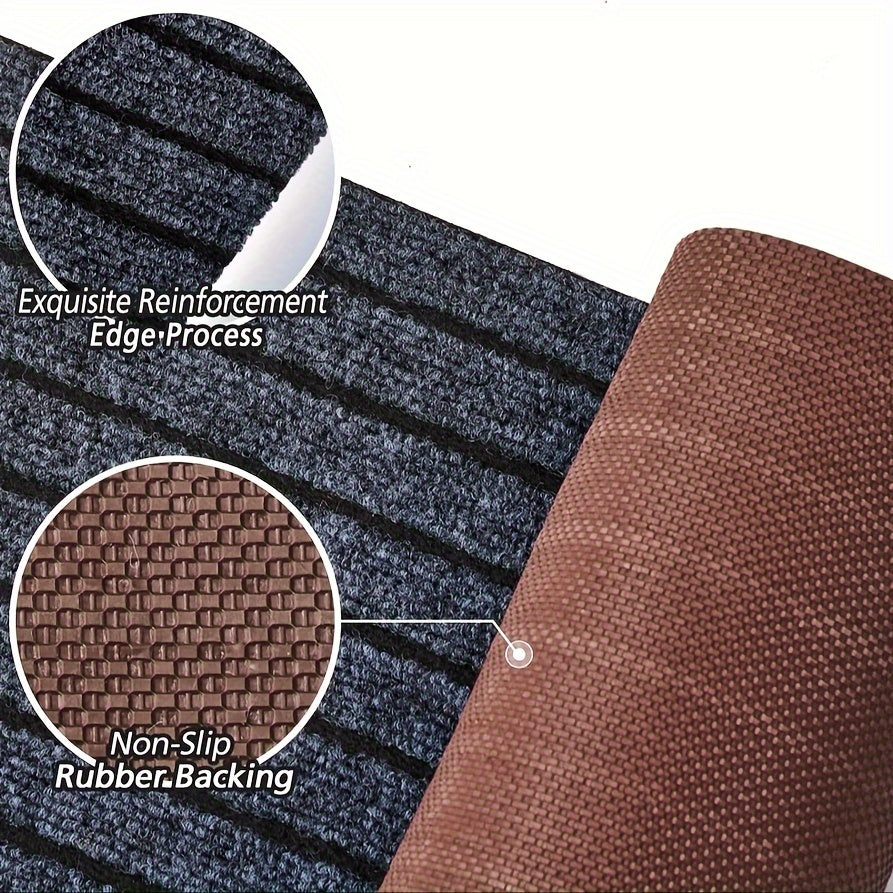 Stijlvolle wasbare loper met antislip rug, ideaal voor keuken of gang, polyester, duurzaam.