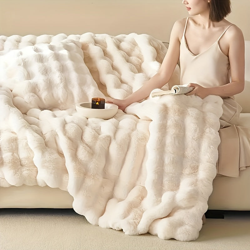 Hypoallergene polyester fleece deken, heerlijk zacht en warm voor alle seizoenen.
