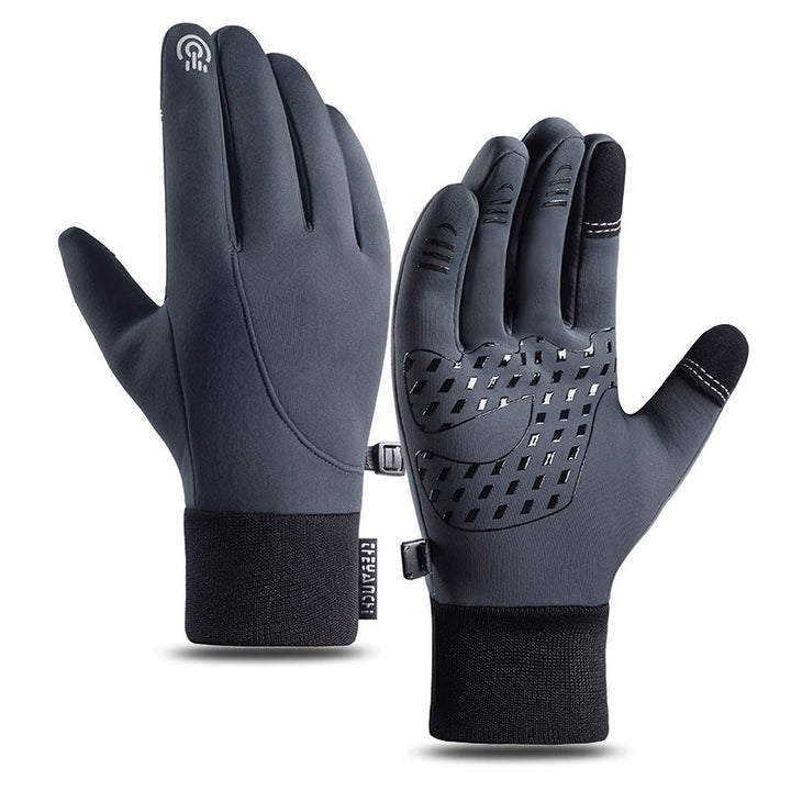 Warme ThermoShield winterhandschoenen, wind- en waterdicht, met verwarmingselementen voor extreme kou tijdens skiën.