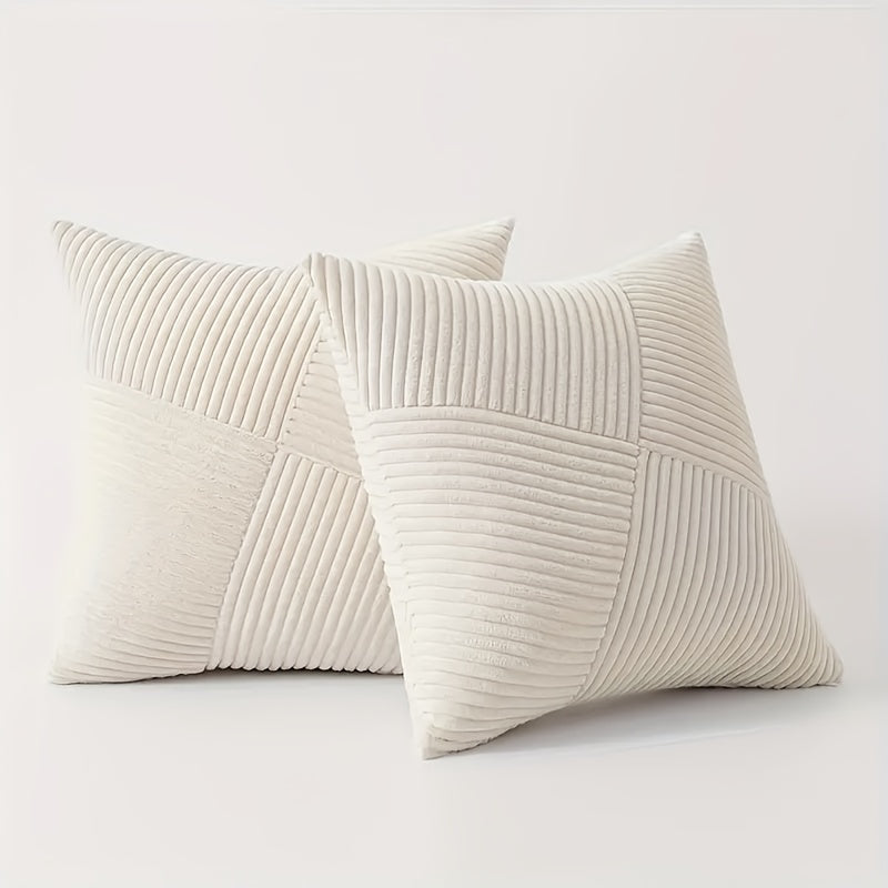 Zachte corduroy kussenhoezen in Bohemian stijl, perfect voor comfortabele decoratie van je sofa.
