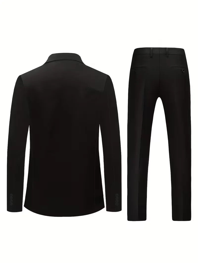 Bruiloft heren driedelig pak, slim fit, voor een memorabele look op de grote dag.