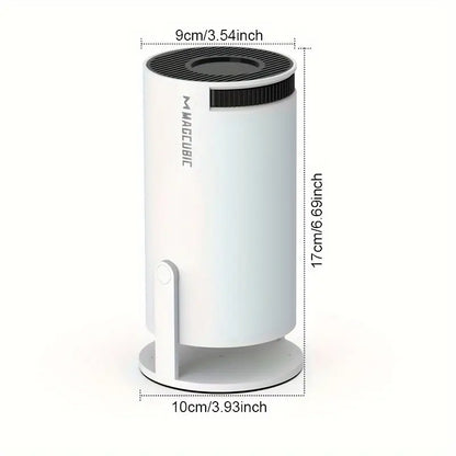 "4K mini beamer met Android 11, Dual WiFi 6; compacte projector in wit, geschikt voor thuisentertainment in hoge resolutie."
